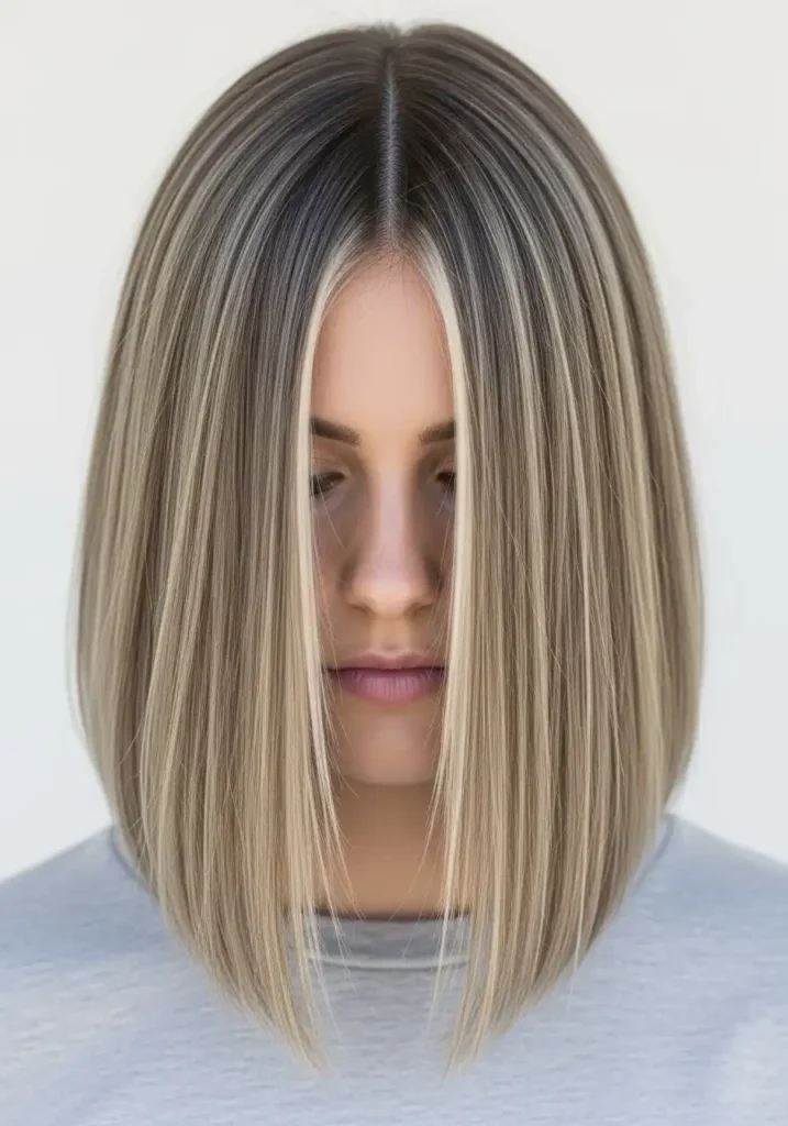Ash Blonde Lob