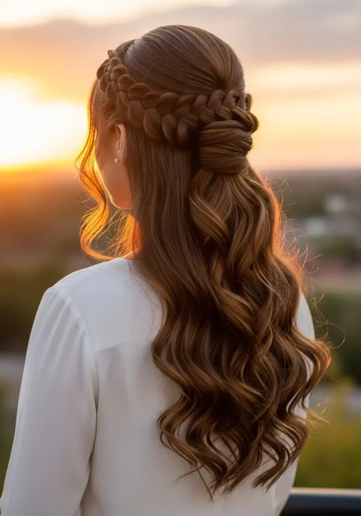 Braided Half-Up Style