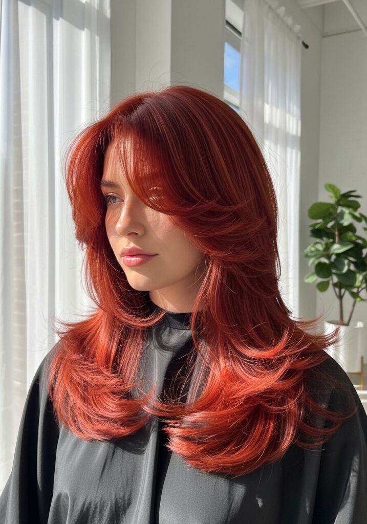 Fiery Red Butterfly Cut