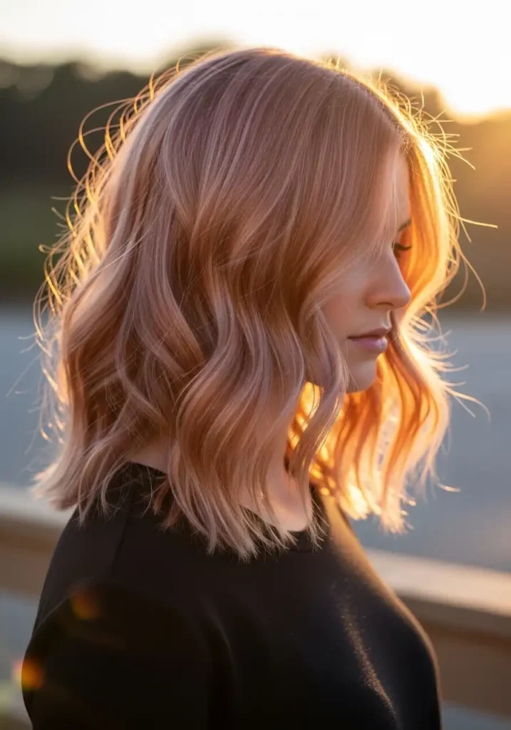 Strawberry Blonde Waves