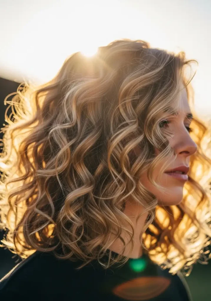 Sunlit Golden Curls