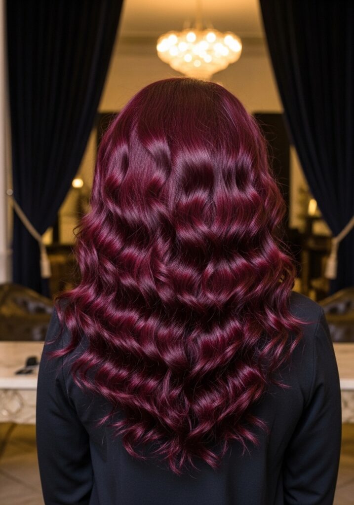 Velvet Wine Curls