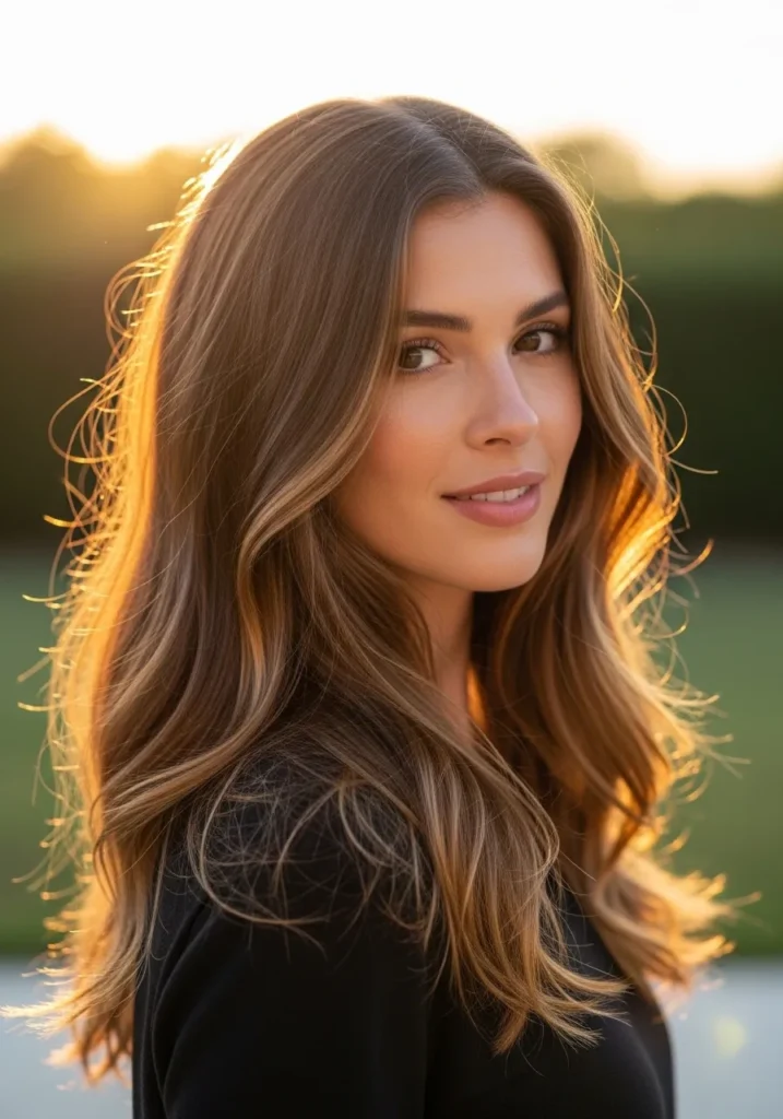 Warm caramel brunette