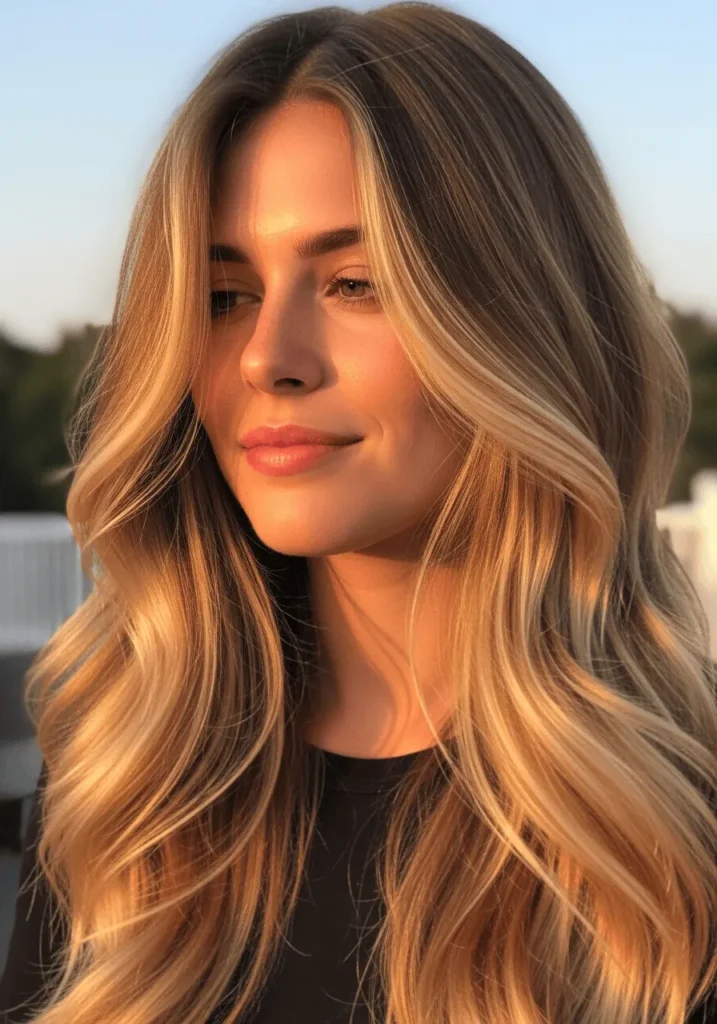 Honey brown balyage

