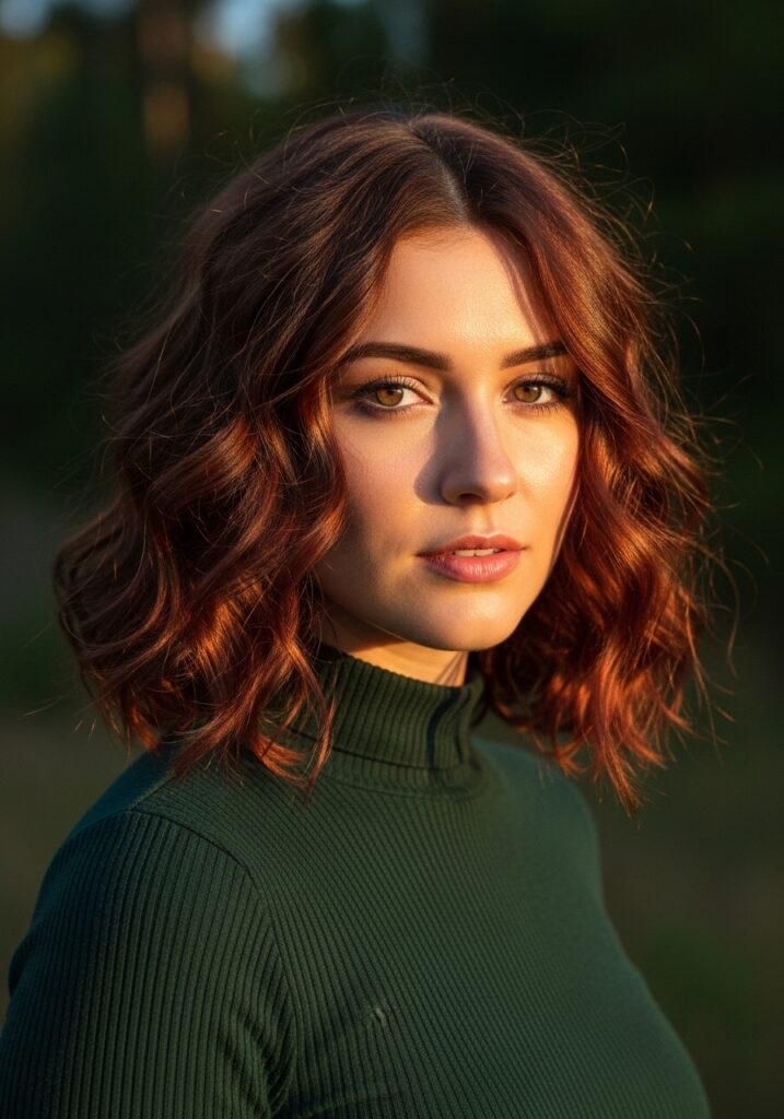 AUBURN-KISSED BRUNETTE