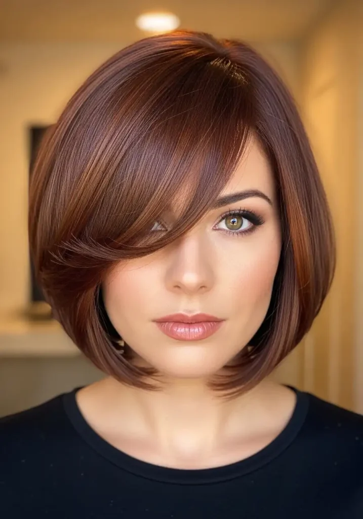 Bob With Side-Swept Bangs