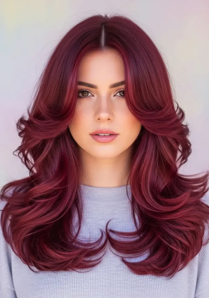 Burgundy Butterfly Layers