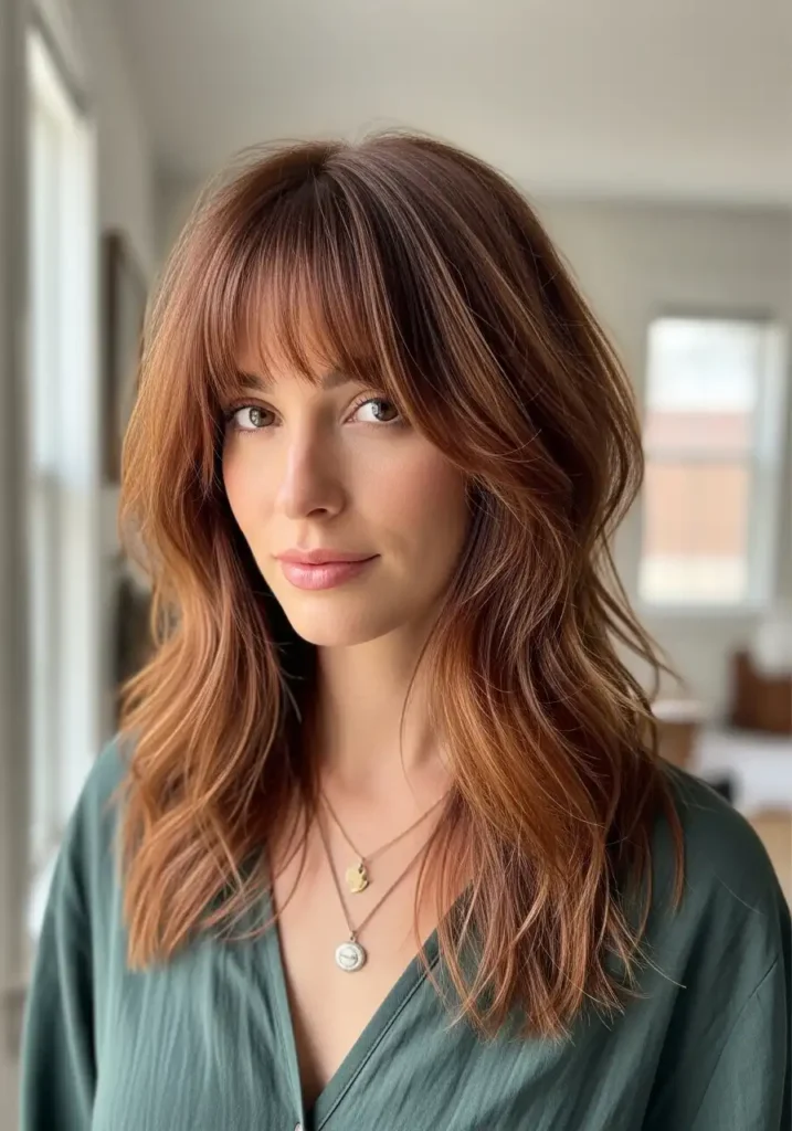 Curtain Bangs Shag