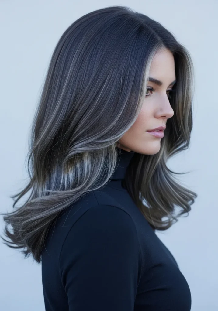 Espresso With Cool Highlights
