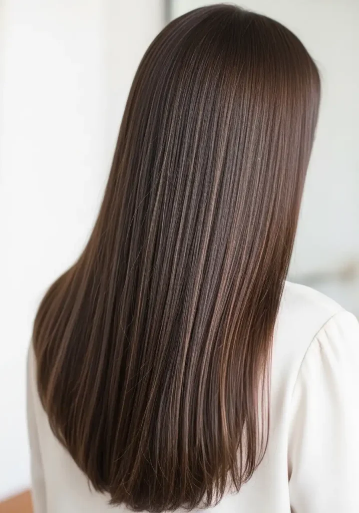 Glossy Brunette Babylights