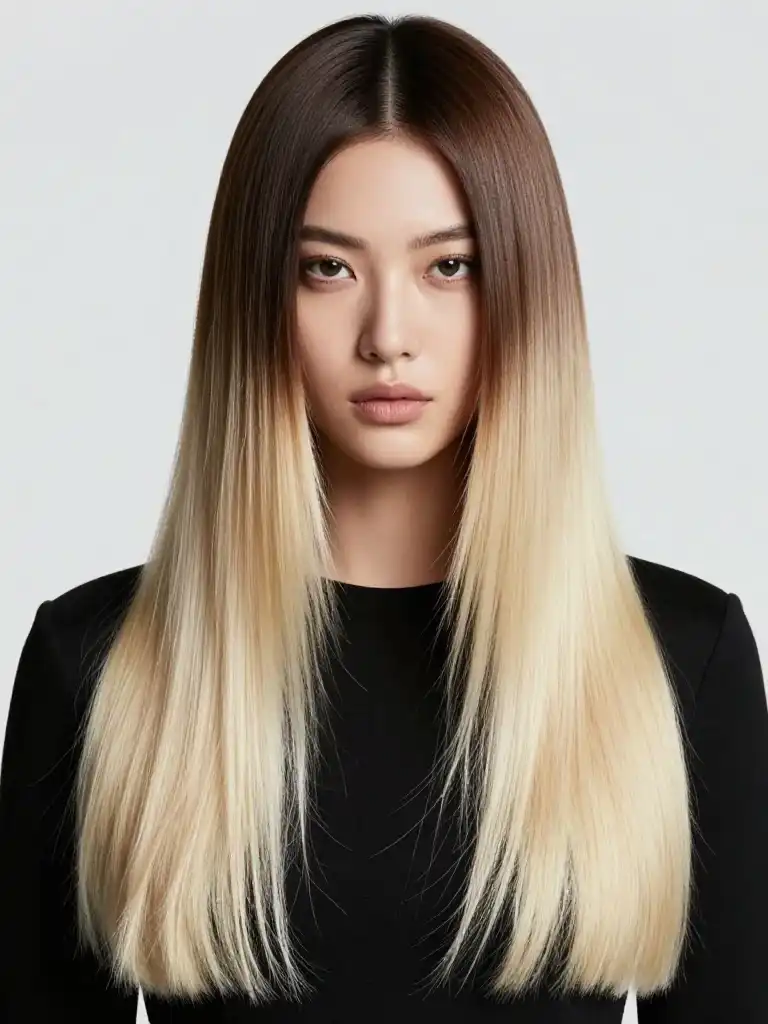 High Contrast Blonde Ombre