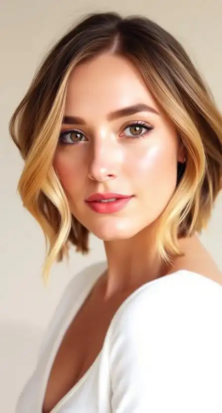 Honey Balayage Bob
