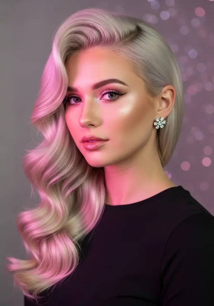 Side-Swept Glam Waves
