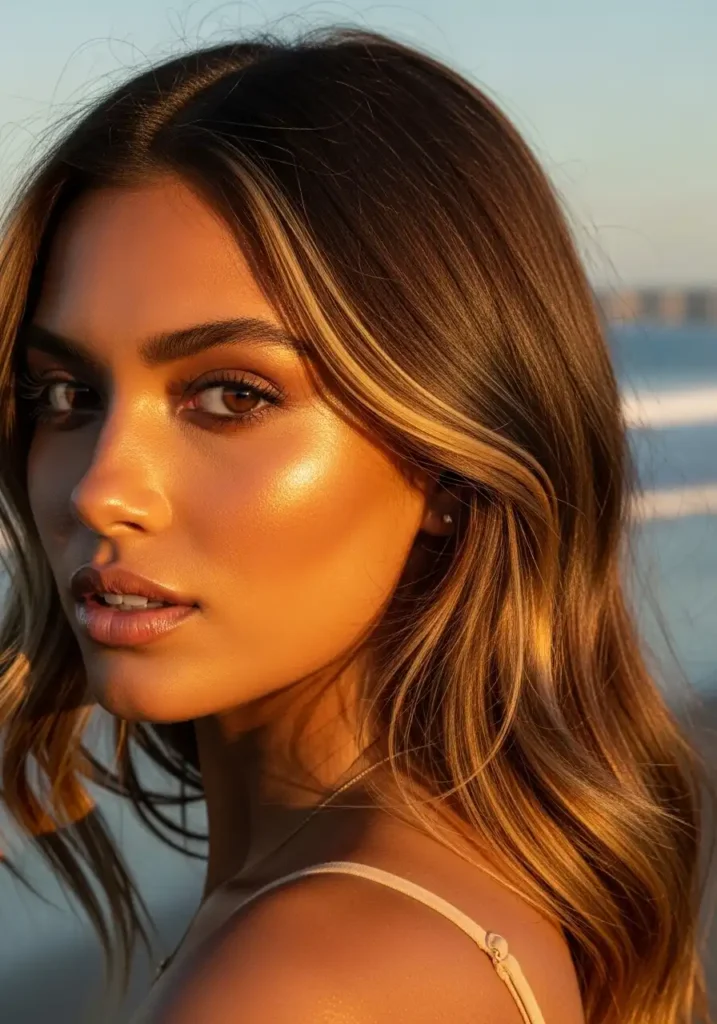 Sun-Kissed Caramel Brunette