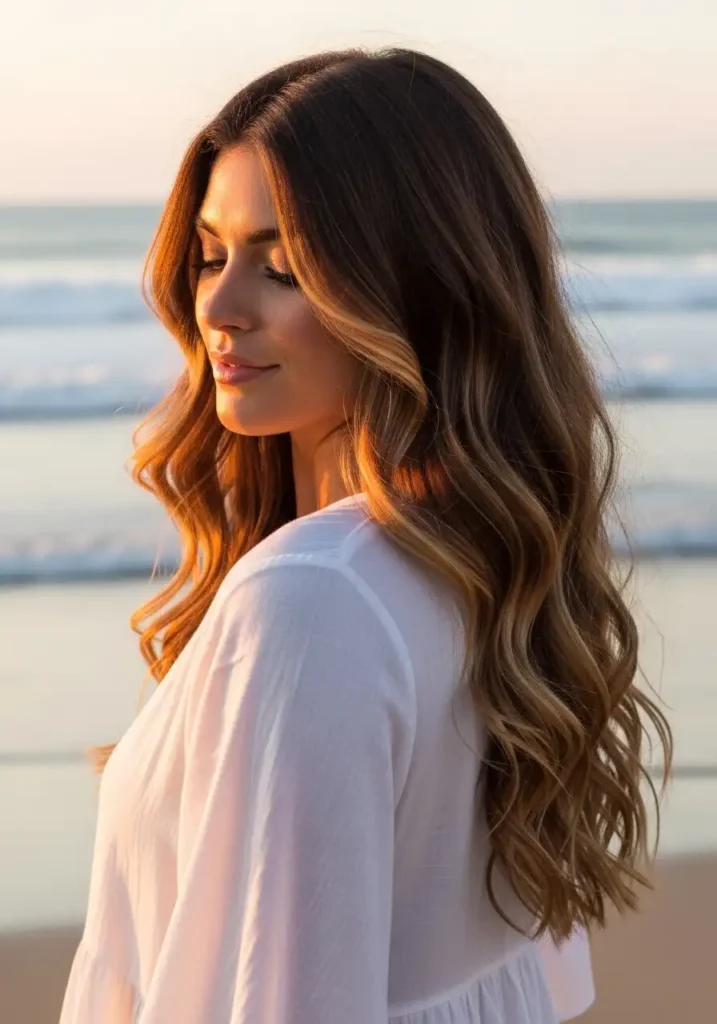 Sun-Kissed Chocolate Balayage