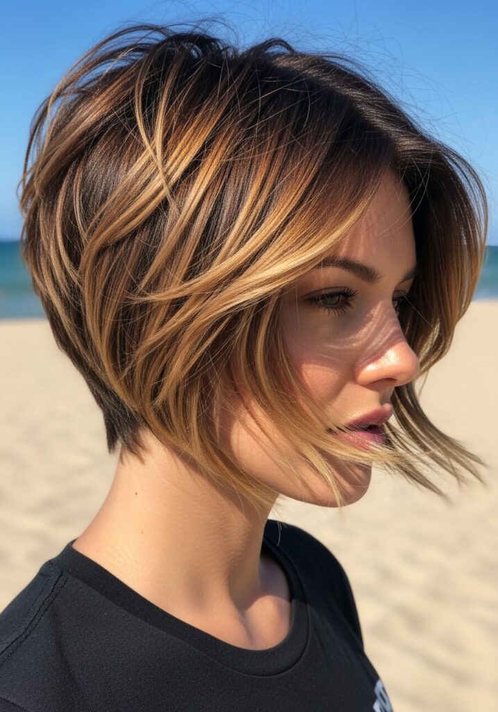 Sunlit Bronde Pixie