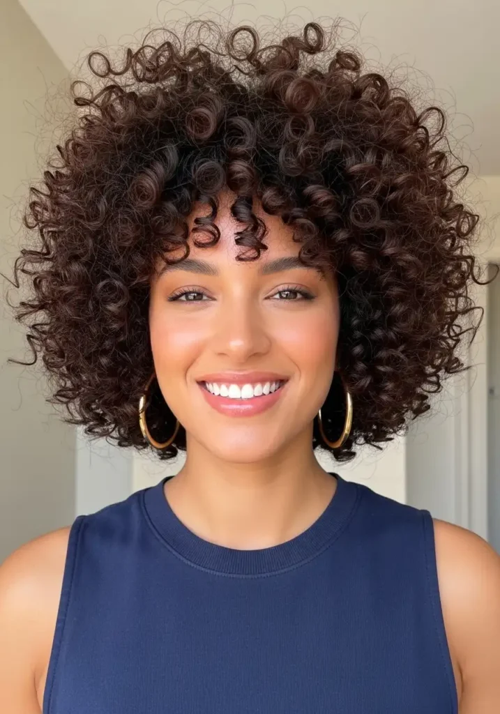 Voluminous Curly Cut