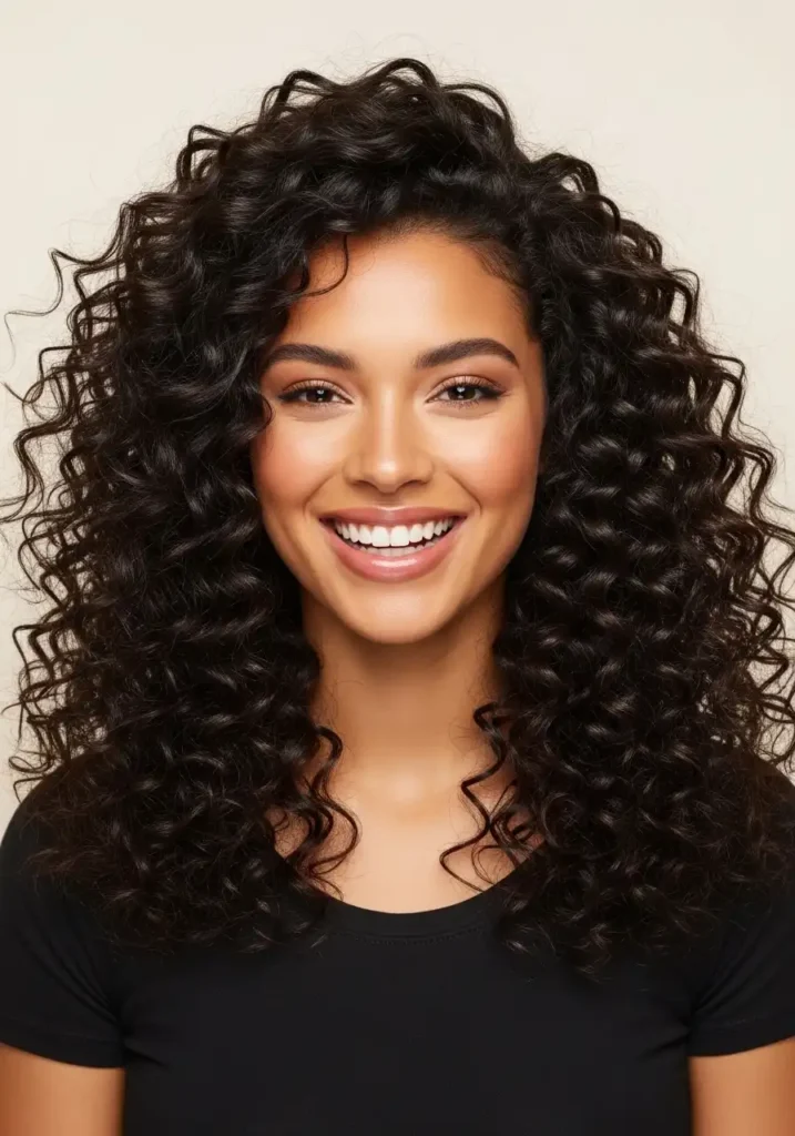 Voluminous Curly Down-Do