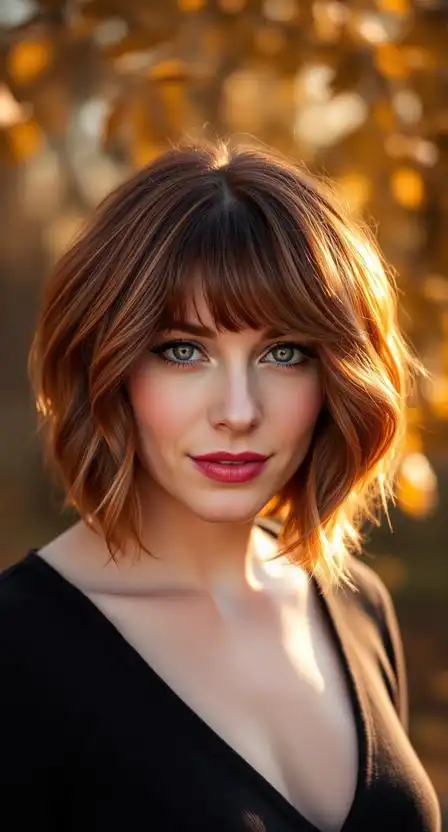 Warm Chestnut Bob