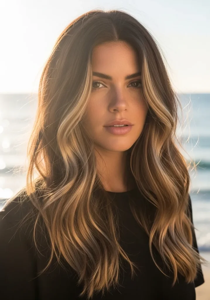 005_5-SUN-KISSED-BLONDE-HIGHLIGHTS-Long-brunette-hair-