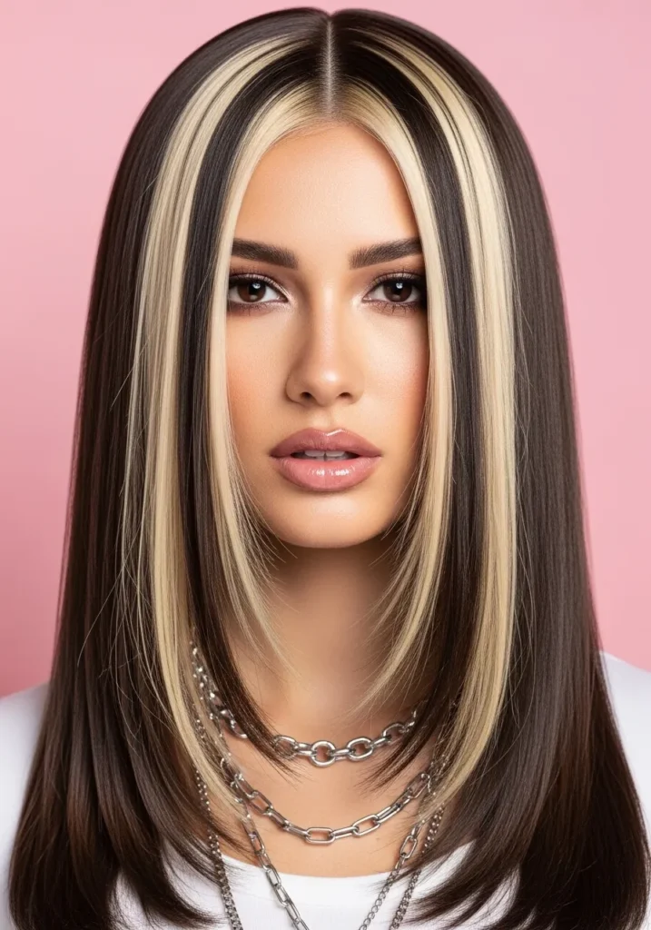 007_7-CHUNKY-BLONDE-STREAKS-Woman-with-long-straight-b