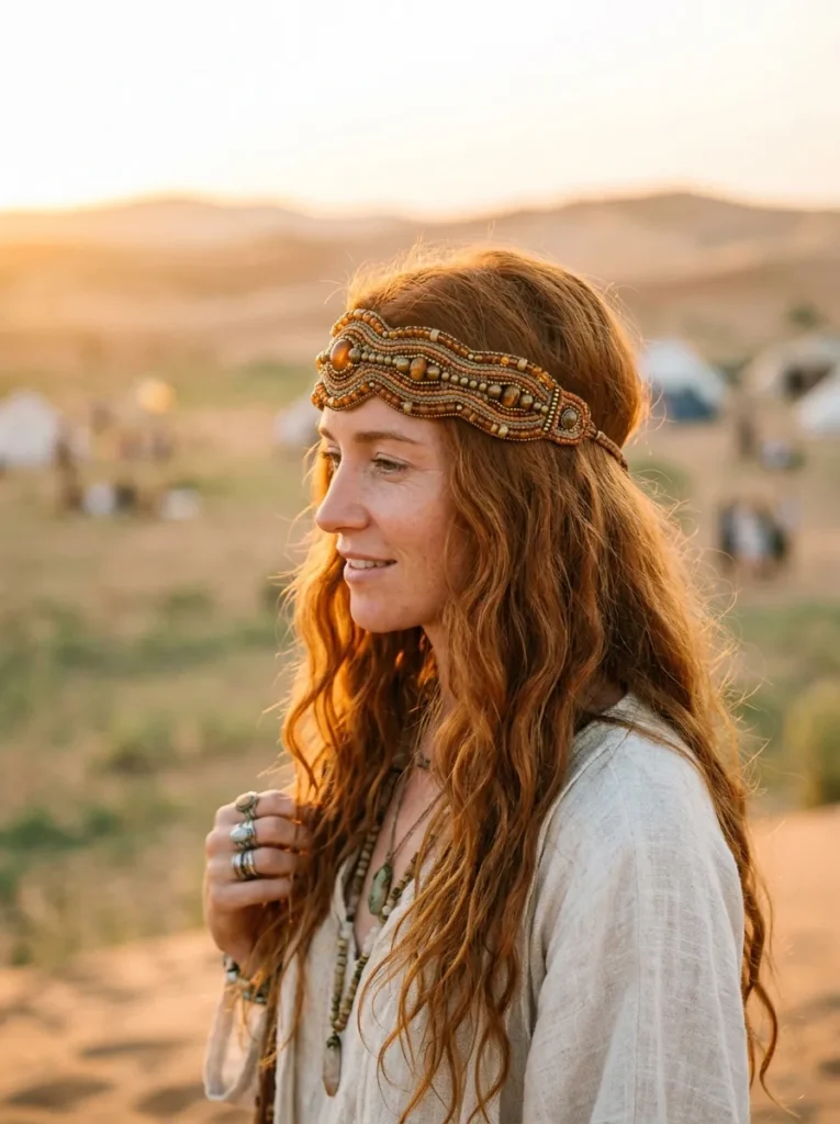Beaded Boho Headband
