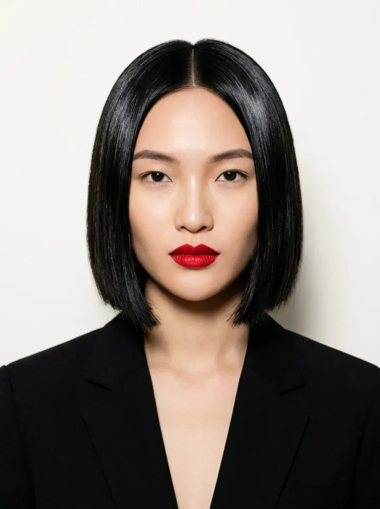 Blunt Bob for Heart Shapes
