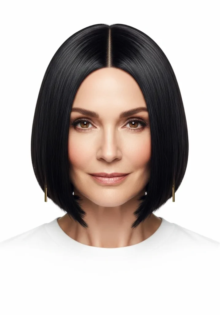 Blunt Chin-Length Bob
