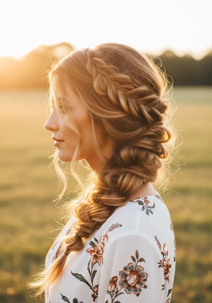 Boho Side Braid
