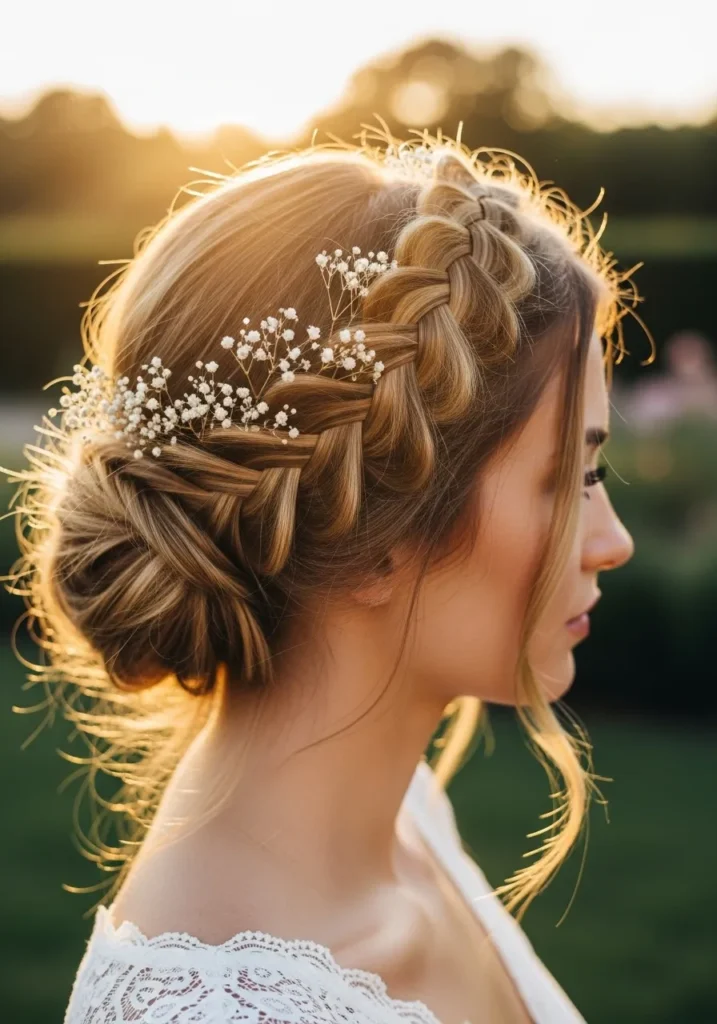 Braided Crown Updo