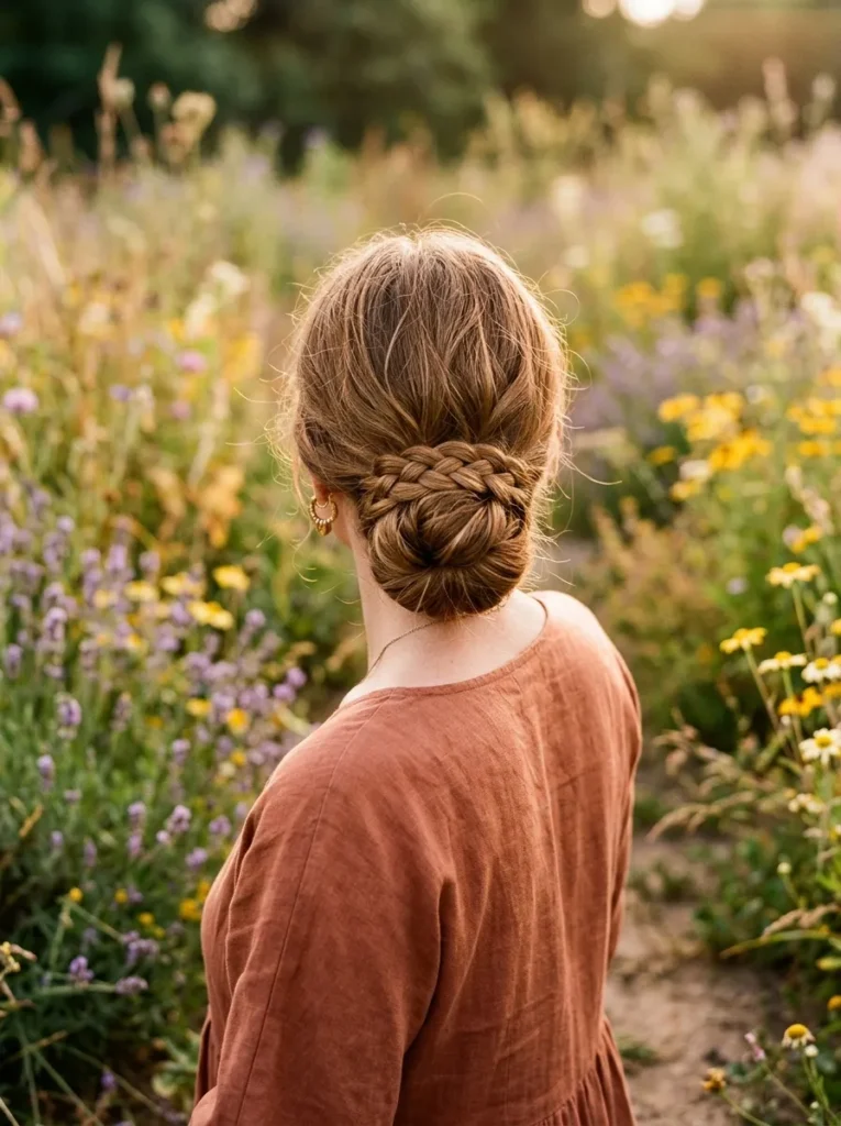 Braided Low Bun