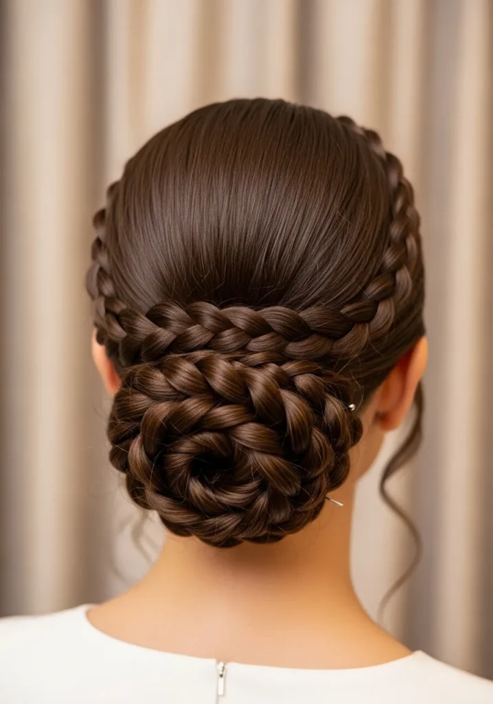 Braided Low Bun