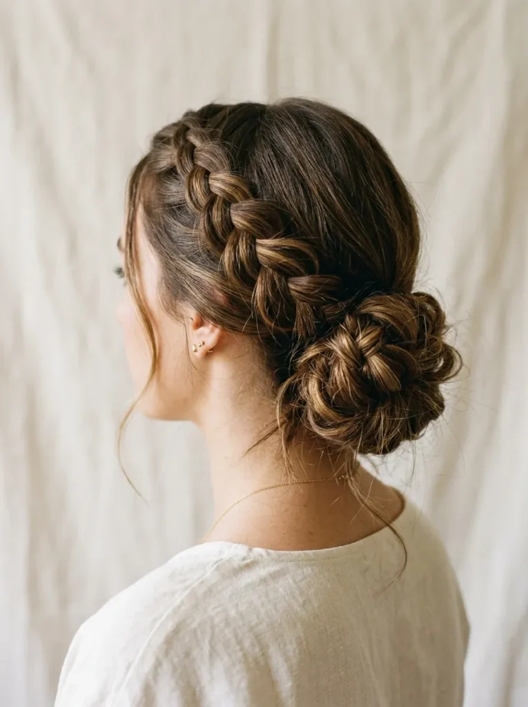 Braided Messy Bun