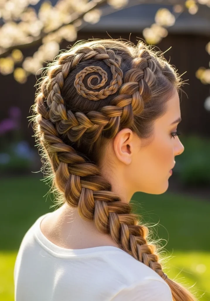 Braided Space Buns