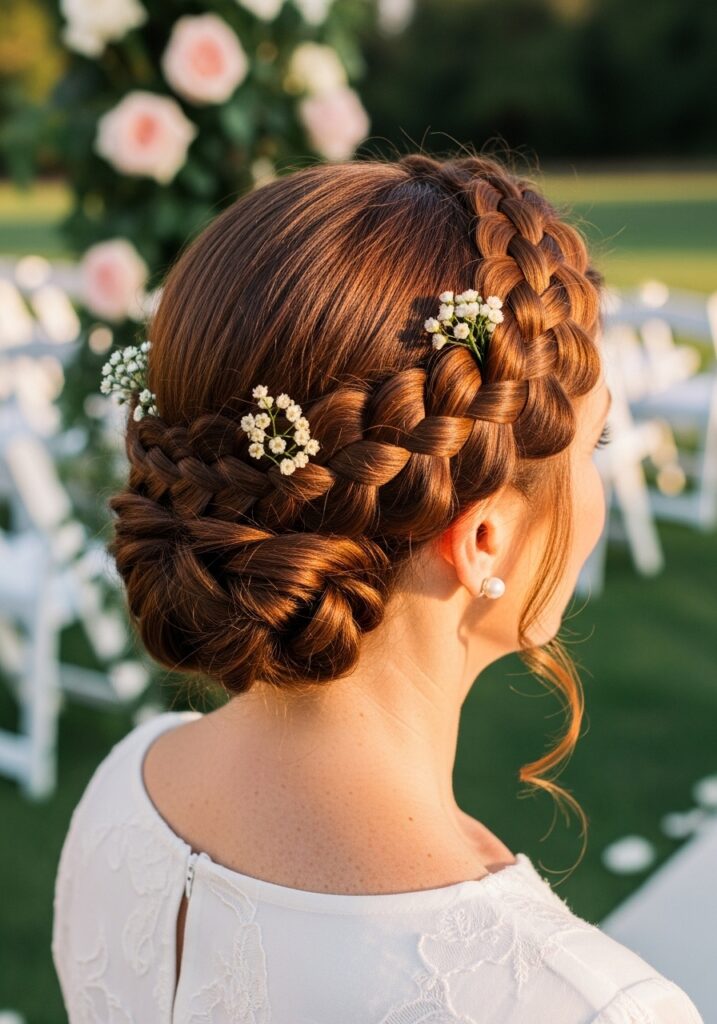Braided Crown Updo