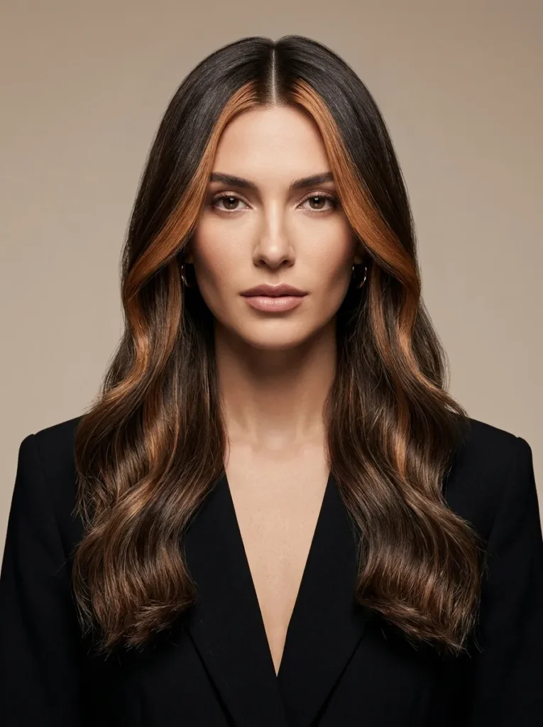 Bronze Money Piece Balayage