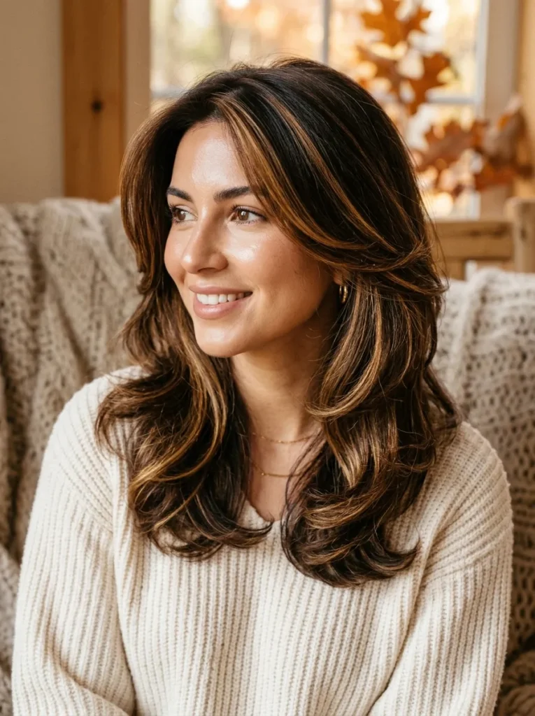 Brunette Bouncing Layers