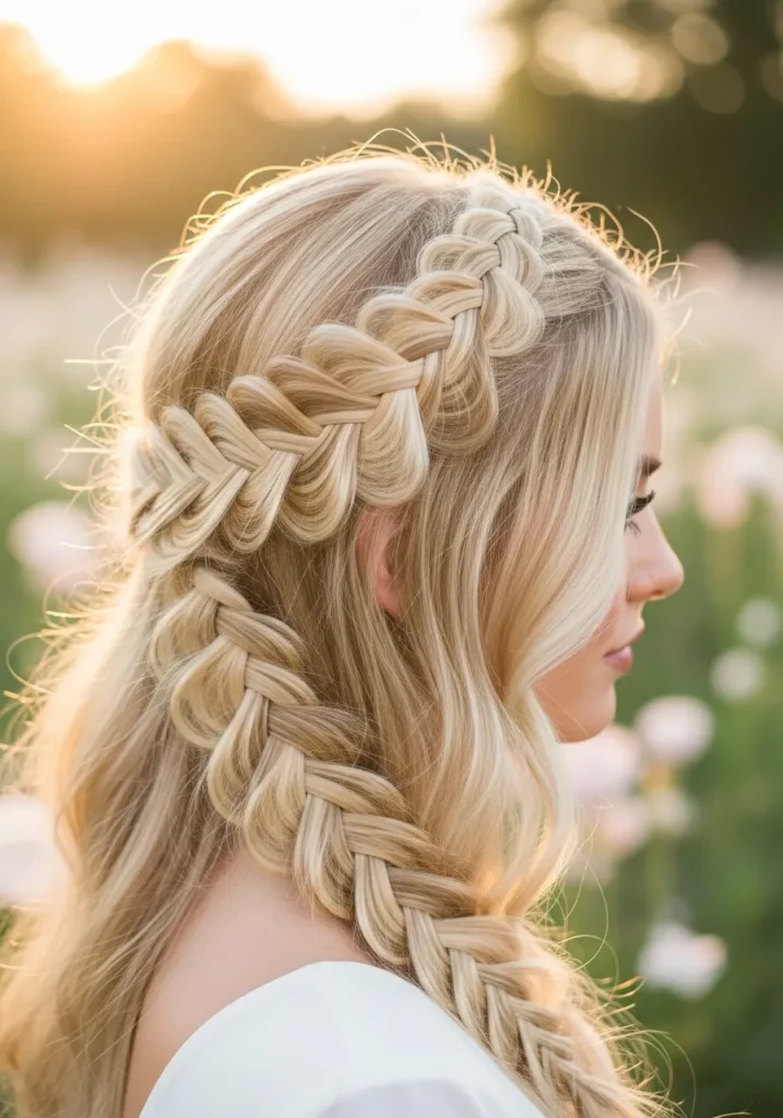 Butter Blonde Braided Crown
