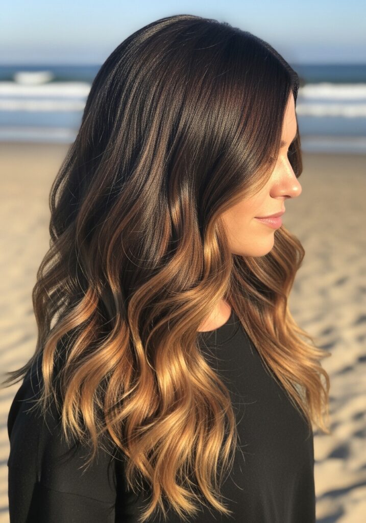 Caramel Balayage Waves