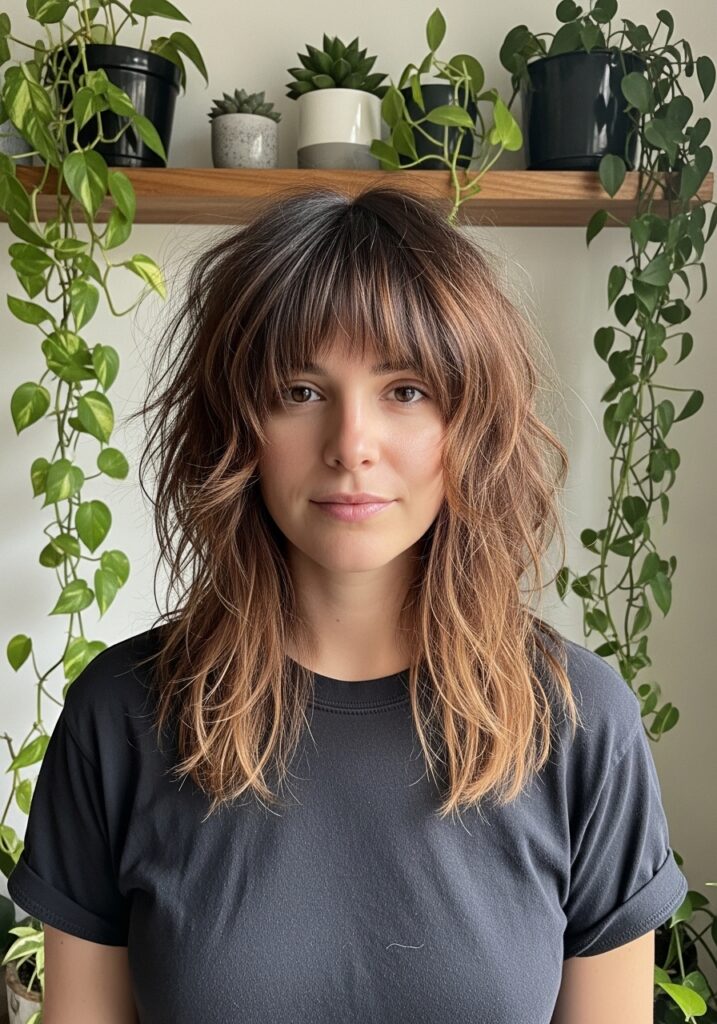 Caramel Highlights on a Shag