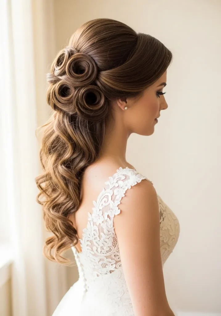 Cascading Pin Curl Updo