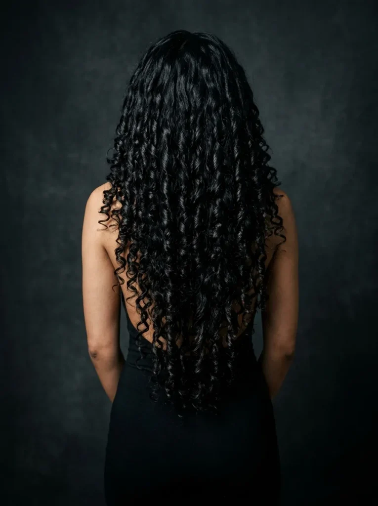 Cascading Spiral Curls
