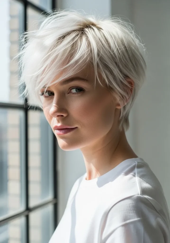 Choppy Platinum Pixie