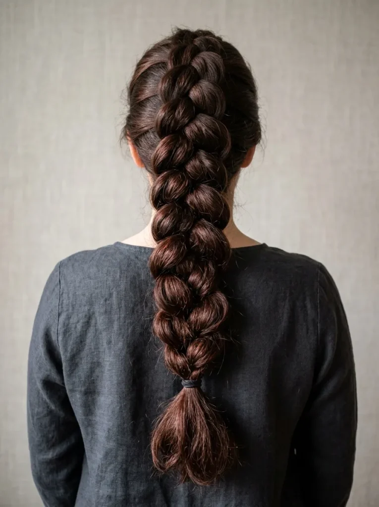 Chunky Dutch Braid