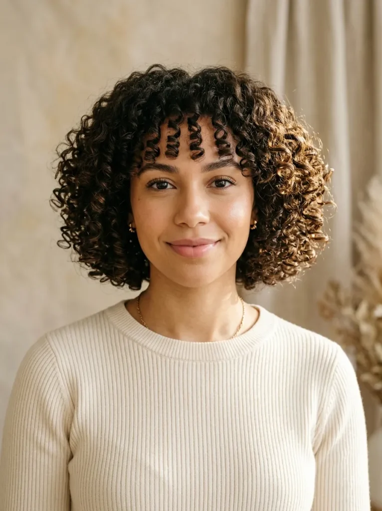 Classic Chin-Length Curls