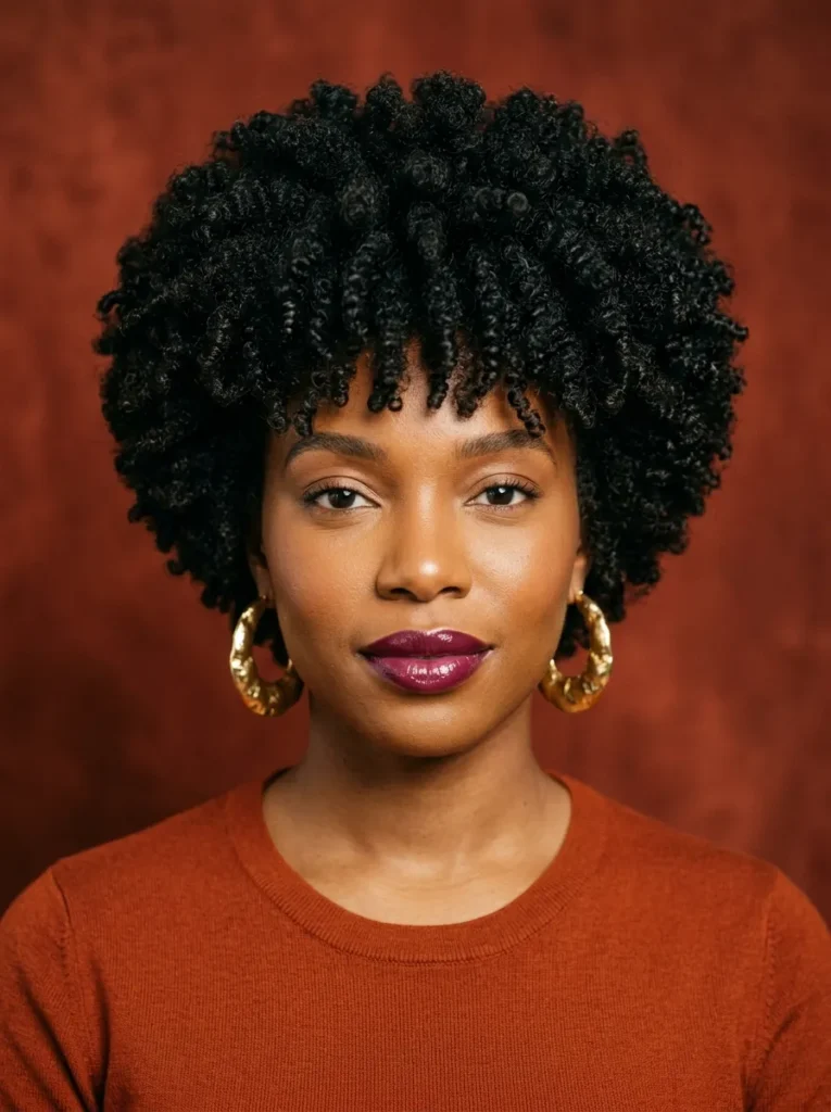 Coily Tapered Bob