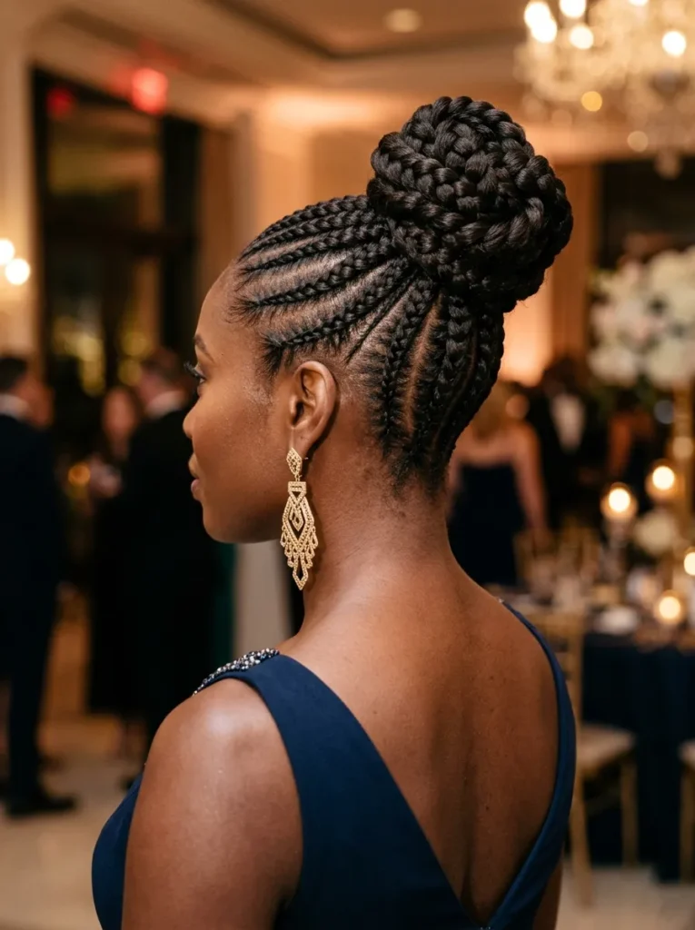 Cornrow Bun
