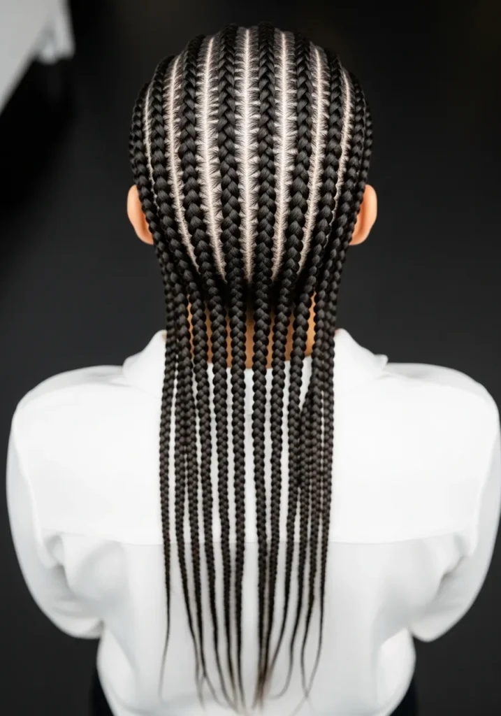 Cornrow-Inspired Braids