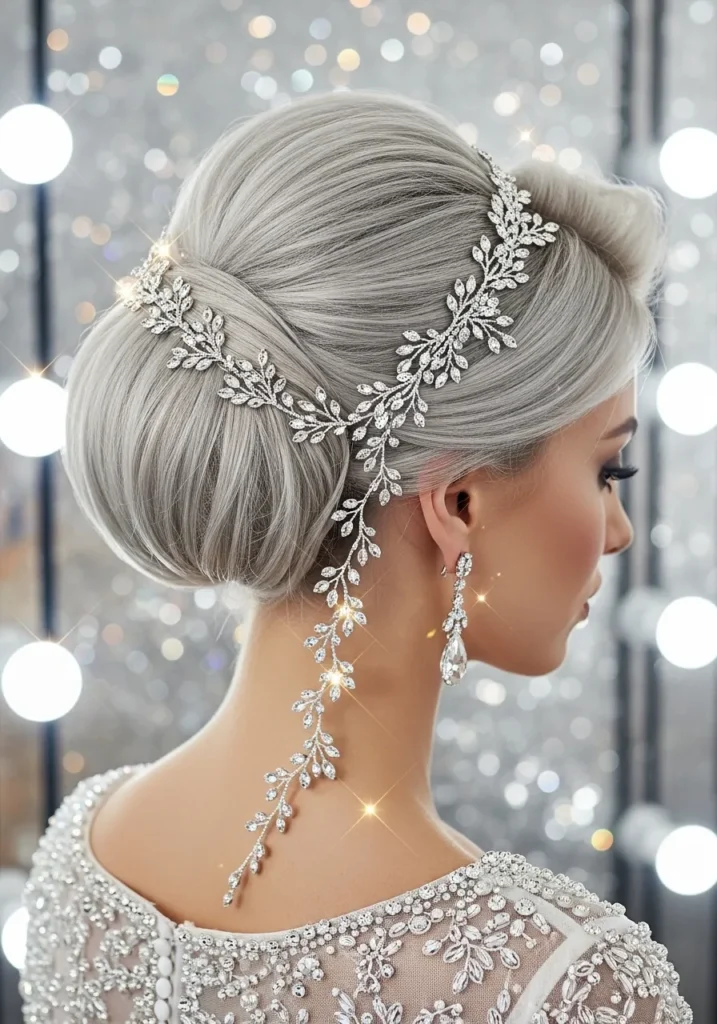 Crystal-Adorned Updo