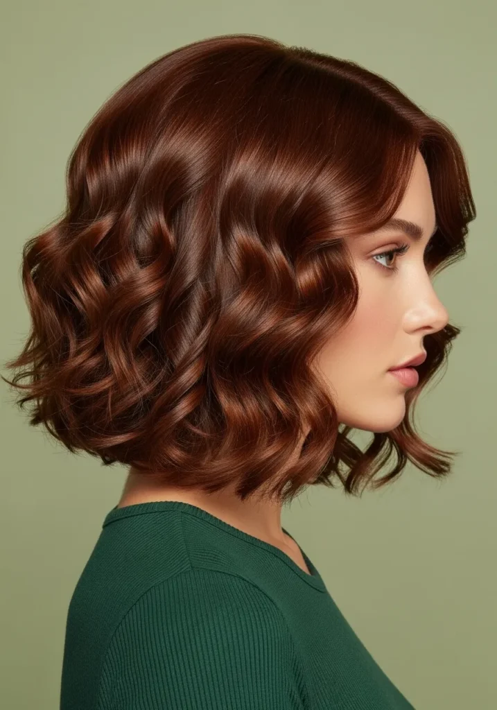 Curly A-Line Bob